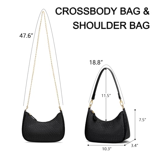 Image of KKXIU Shoulder Bag for Women Cute Hobo Purses and Handbags Retro Clutch Underarm Purse | Cute