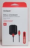 Verizon USB-C (Type C) Wall Charger with 3 Amp Fast Charge Technology & LED Indicator for Samsung...