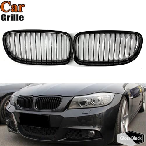 Calandre de rechange version racing noire brillante pour BMW Série 3 E90 E91 berline - 2
