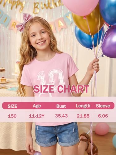 Image of in My Double Digits Era Shirt Girls Birthday Girl Shirt | 10 Birthday Shirt Girls 10th Birthday Gifts For Girls 10 Year Old Ten Party Tee Tops