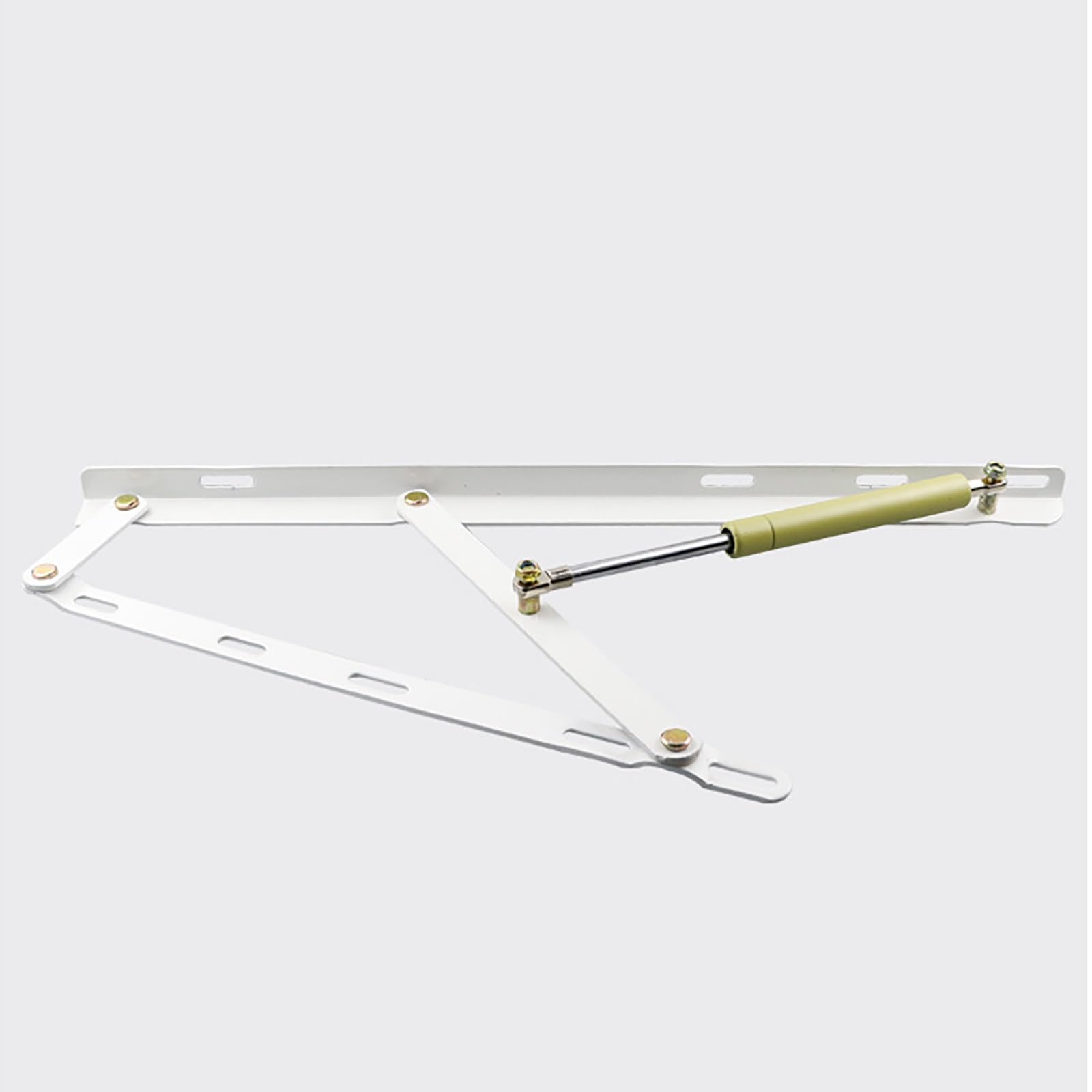 Mecanismo hidráulico de elevación de cama resistente, soporte de amortiguador de gas para camas, elevador neumático de marco de cama de 1500 mm, cilindro de presión de gas blanco para marcos de cama