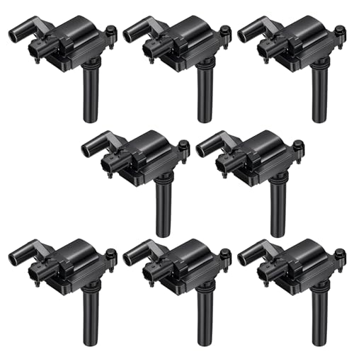 Image of Set of 8 Ignition Coil UF378 Compatible with Dodge 2005 Magnum 03-05 Ram 1500 /2500 /3500 5.7L V8, Compatible with Chrysler 300, Grand Cherokee Replacement IC508 56028394AB 56028394AC