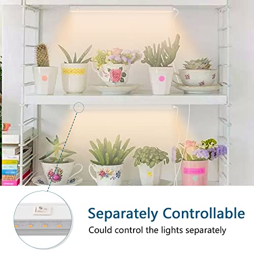 Barrina Grow Lights For Indoor Plants, Full Spectrum Sunlight, 1Ft Plant Growing Lamp, Led Grow Light Bulbs, T5 Grow Light Strip, Plug And Play, Yellow thumb #2