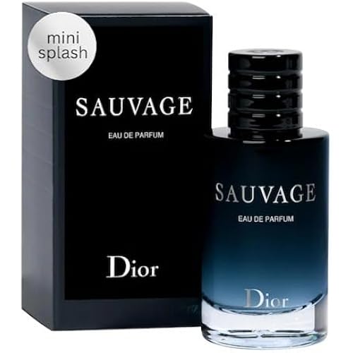 Dior Sauvage Eau de Parfum Splash Mini 0.34 Oz, Plus Travel Size Spray Sample Vial