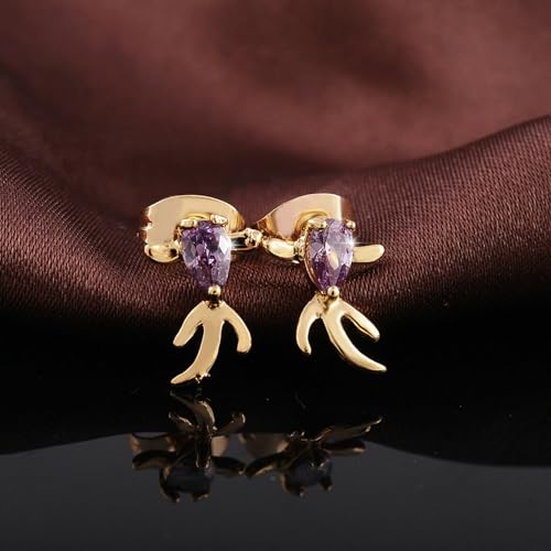Boucles d'oreilles goujon gouttes d'eau or 18k le cadeau d'anniversaire idéal - 2