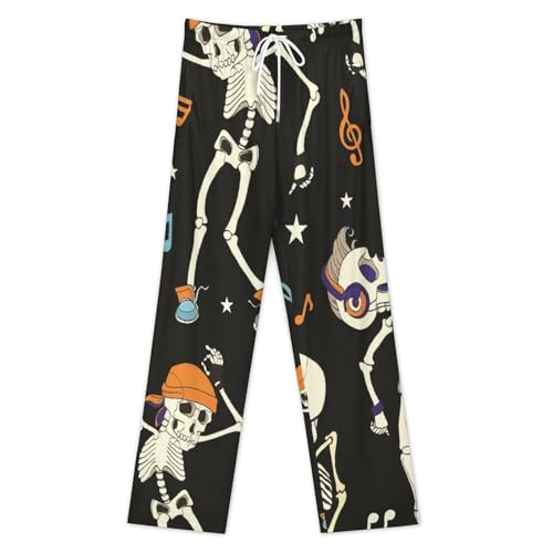 Bas de pyjama squelette musical confortable pour vos soirées cocooning