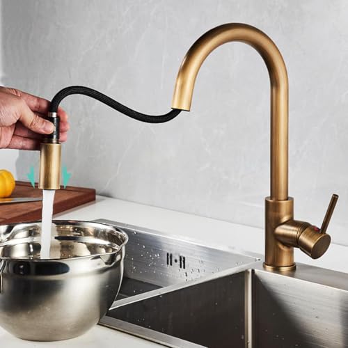 Robinet de cuisine retro a douchette pour evier de style moderne - 6