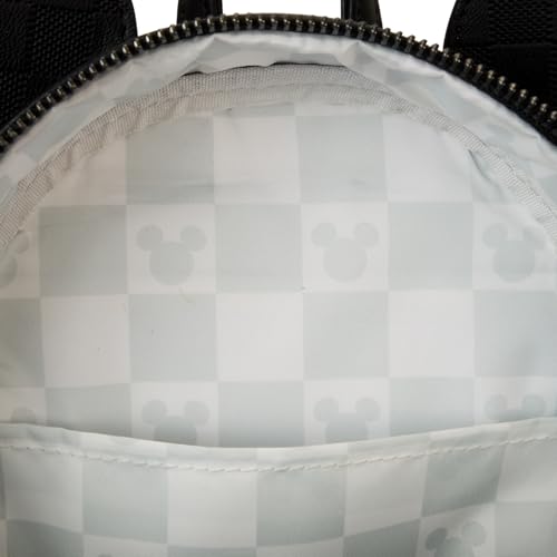 Image of Loungefly Mickey Mouse Checkered Texture Mini Backpack