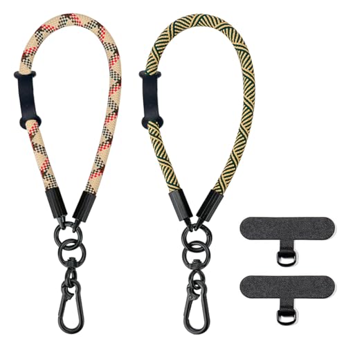Boho Macrame Phone Wrist Strap, Cell Phone Lanyard with Tether Tab, Purple - Photo 29 sur 85