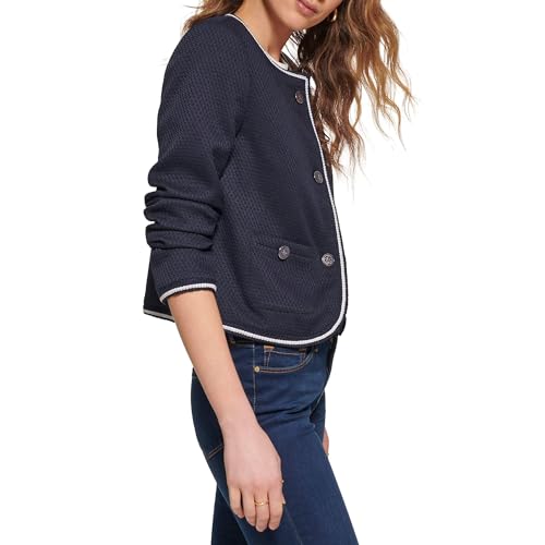 Tommy Hilfiger Girl's Textured Button Front Jacket3