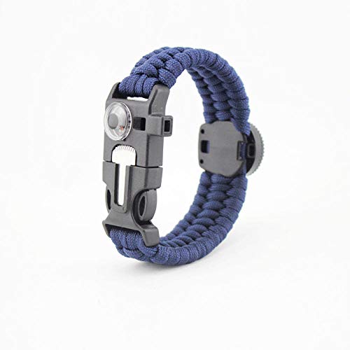 Preisvergleich Produktbild Tfsg Armschmuck Regenschirm Seil Armband Multifunktionale Field Survival Armband Thermometer Feuerstein Kompass Armband Outdoor Off-Road Muss-Outdoor 5