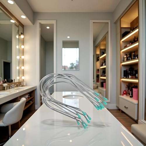 image for WLngtv 8 Pcs Silver Hot Curler Clips Replacement Kit, Hot Roller Rolle