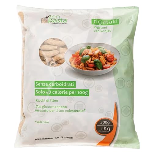 Zenpasta Rigataki Plus Fibre - Farina Konjac e Fibre Vegetali a Basso Contenuto Calorico - Ricco di Fibre - 300g