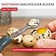 Westmark Wachteleier-Schere 1 Stk – Küchenschere für Wachteleier – Präziser Eierschalenöffner aus Edelstahl – Schwarz/Silber