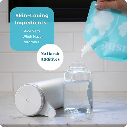 Image of Tushe Toilet Paper Foam Refill for Foam & Spray Bottles - Flushable Wet Wipe Alternative for Sensitive Skin - Unscented, Septic Safe - 340ml (11.49 fl oz)