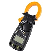 DT-3266L Digital Clamp Meter - Clamp Multimeter - Amper Current Clamp Pincers Voltmeter 600A Measures AC/DC Current Voltage Temperature2K200K2M