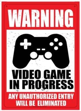 AdHoc se disculpa por la gestión inadecuada de la advertencia sobre censura en la versión de Nintendo Switch de Dispatch 6 41kGlmLNMeL. AC Warning Video Game in Progress - Easy-to-Hang Wall Decor - Fun Tin Signs for Man Cave & Dorm Room - Metal Garage & Man Cave Signs