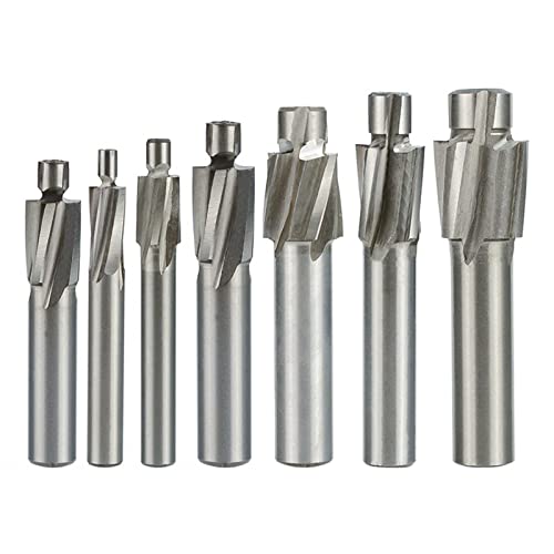 Cutter HSS Counterbore End Mill M3-M12 Pilot Slotting Tool Countersink End Mills CNC Router Bit Milling Tool