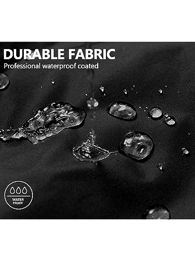 Little Donkey Andy Men's Long Waterproof Rain Jacket with Hood Lightweight Rain Shell for Hiking2