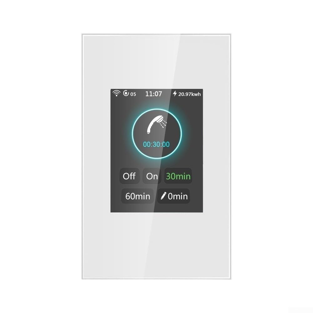 per interruttore Smart WiFi Caldaia 40A Controllo Vocale per(White US)