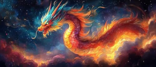 Diamond Painting Dragon 60x120 CM Broderie Diamant 5D