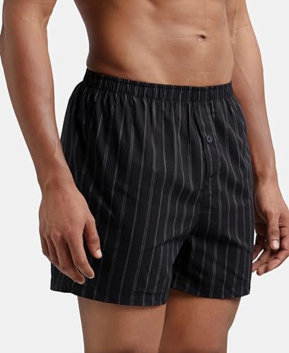 Image of Jockey 8222 Men's Super Combed Mercerized Cotton Woven Printed Inner Boxers with Ultrasoft and Durable Inner Waistband (Pack of 2)