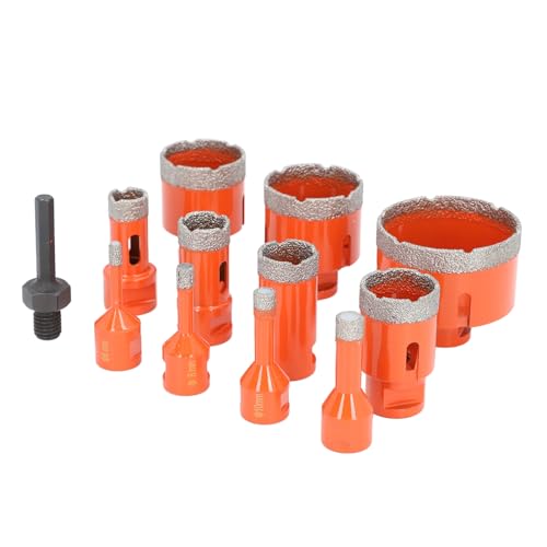 Kit de 11 Sierras de Corona Vacuum Brazed con Adaptador Hexagonal miniatura 1