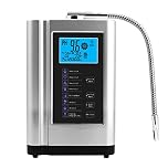 Alkaline Water Ionizer PH3.5-10.5 Hydrogen Generator Machine - 8000 Liters Per Filter, LCD Display, Intelligent Voice, Home Alkaline Acid Drinking Water Filter - Purifier for Health and Wellness