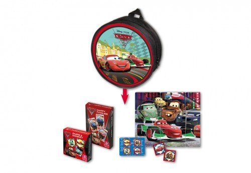 Preisvergleich Produktbild Cars 2 Geschenkset Quartette u. Memo ab 2 Spieler, ab 6 Jahren by