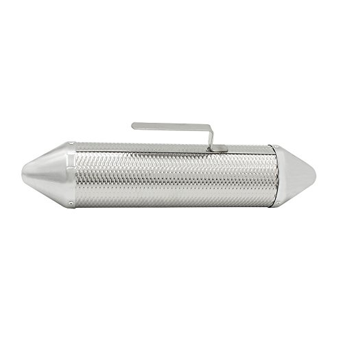 Mowind Stainless Steel Metal Guiro Percussion Instrument Musical Training Tool with Scraper