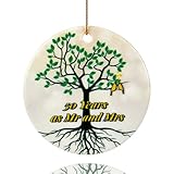50th Anniversary Ornament 2023, 50 Year Anniversary Ornament for Couple, 50th Marriage, Happy 50th Anniversary Christmas Ornament, 3inch
