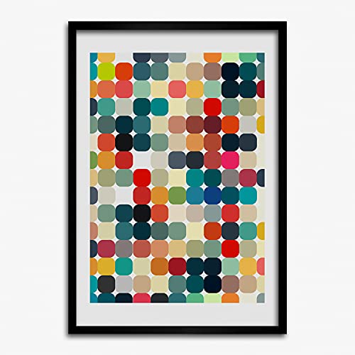 Cadre en bois Tulup 50x70 cm au style géométrique et finitions soignées