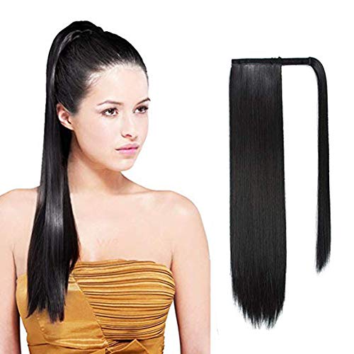 Preisvergleich Produktbild Haarverlängerung, Pferdeschwanz, Kunsthaar, glatt, gelockt, 61 cm