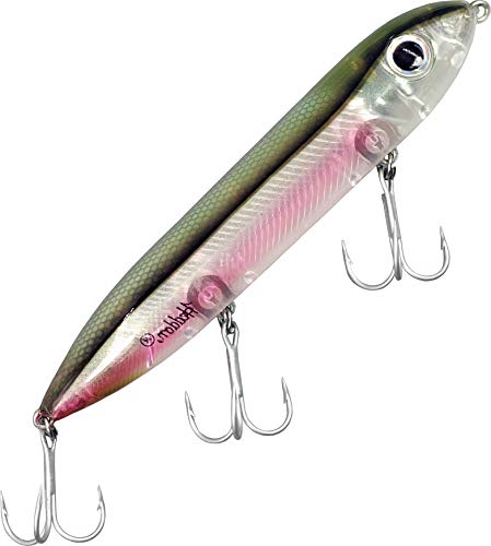 Heddon Super Spook Ghost EEL 12,5cm 26g leurre de surface de type stickbait pour carnassiers