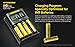 Nitecore UMS4 Intelligent USB-C Four Slot Quick Battery Charger for Li-Ion/Ni-MH/Ni-Cd/IMR 16340 14500 18650 21700 20700 AA AAA and More Batteries, with Organizer