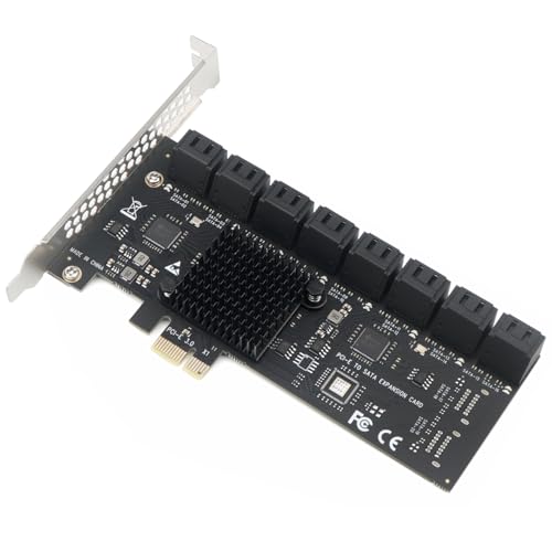 Tarjeta PCIe x1 con 16 puertos SATA 3.0 para HDD/SSD - Imagen 4