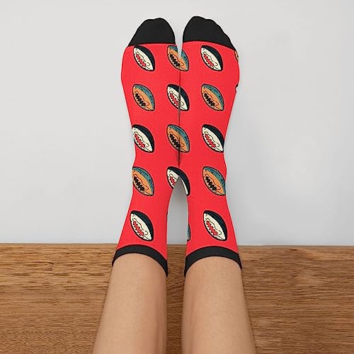 Mxpink Rugby Ball Novelty Socks For Women & Men , Black And White, One Size #TOP2