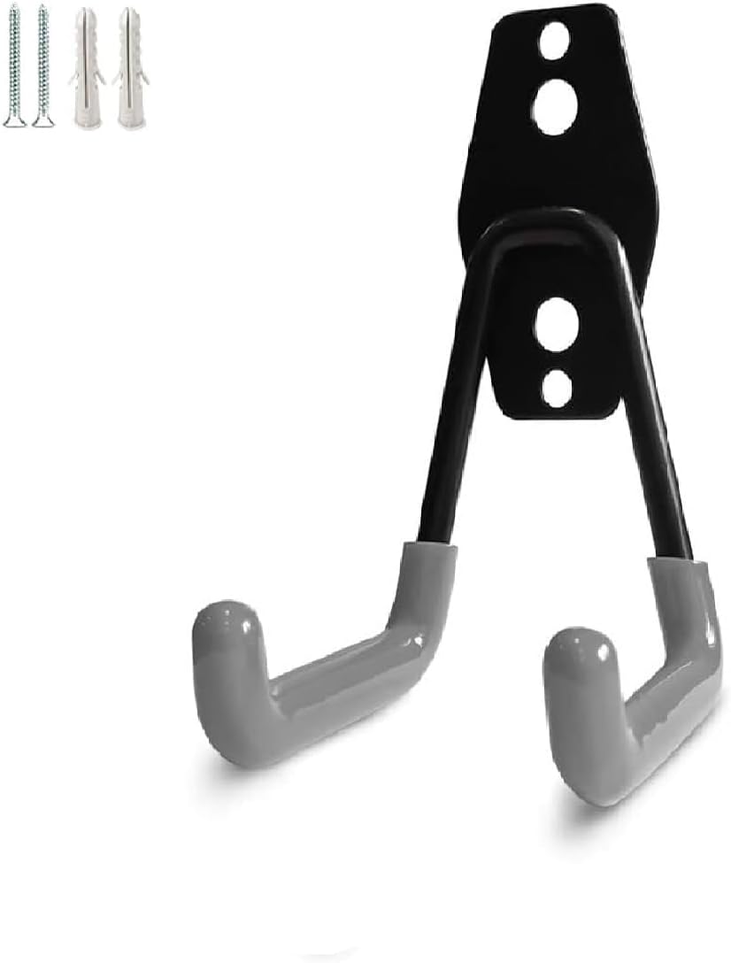 Garage Wall Hooks Heavy Duty Garage Hooks with 2 Extension Handle, Steel Storage Wall Mount and Tool Organizer, Bike Hanging, Garden Tools (1 pcs)