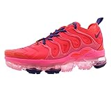 Nike Women's Air Vapormax Plus Running Shoes (7.5, Bright Crimson/Pink Blast/Court Purple)