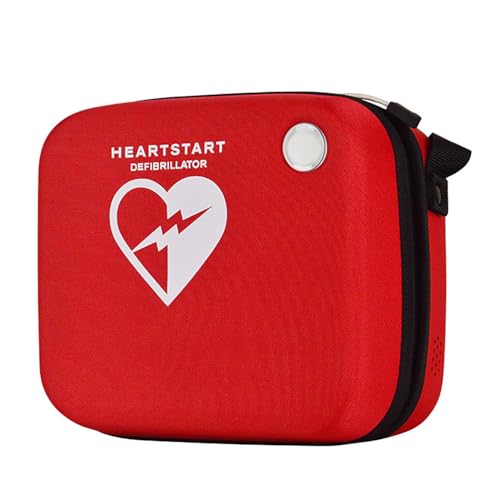 COYEUX Sac de Rangement AED Defibrillateur, conteneur de défibrillateur Portable, avec Trou de Signal de télécommande, Symbole croisé accrocheur, adapté à la série AED120p