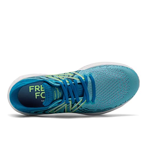 New Balance New Balance Womens Fresh Foam 1080 V11 Running Shoe, Blue and White, 5 US