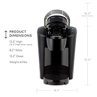 Keurig K-Compact Single-Serve K-Cup Pod Coffee Maker, with 3 Brew Sizes, Smart Start Feature, 36oz Removable Reservoir, Black — image 4