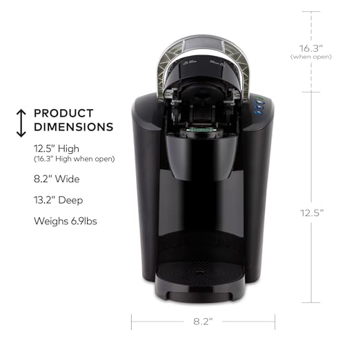 Keurig K-Compact Single-Serve K-Cup Pod Coffee Maker, with 3 Brew Sizes, Smart Start Feature, 36oz Removable Reservoir, Black by Keurig - Image 4