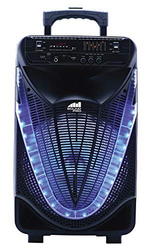 Naxa Electronics NDS-1233 12-Inch Bluetooth Portable Party System with Disco Light