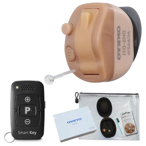 オンキヨー製リモコン式集音器【右耳用】OHS-D31 Amazon.co.jp: ONKYO オンキョー 耳穴式デジタル補聴器 OHS-D31 (右耳