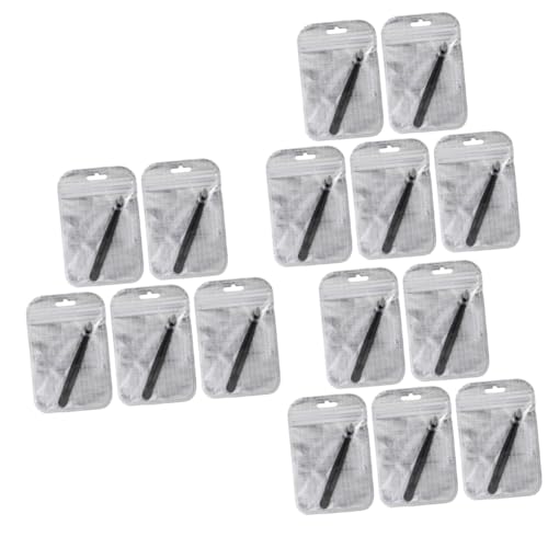 PartyKindom 15 Pcs Men Women Eyebrow Clip Tweezers Set Eyebrow Makeup Tool Clip Stainless Steel Brow Tweezing Kit for Home Use