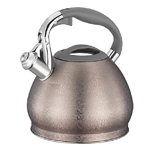 Bouilloire 3l en acier inoxydable avec sifflet de sécurité pour induction