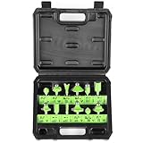 2. Professioneller 12-teiliger Fräser | 1/4-Zoll Schaft Mehrformwerkzeug Zum Anfasen Und Schlitzschneiden In Der Holzbearbeitung