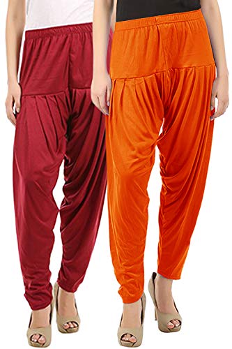 Image of Buy That Trendz Patiala Salwar for Women Viscose Patiala Pant Combo