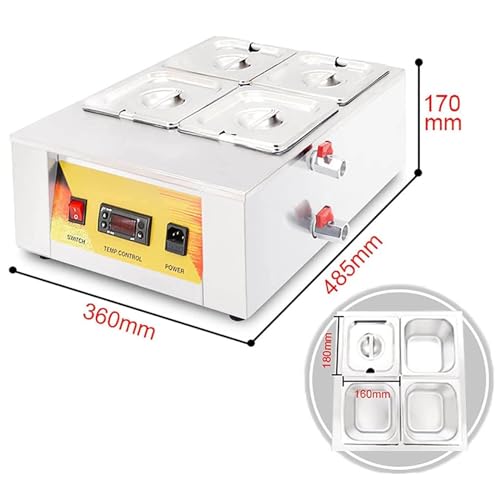 Olla eléctrica para derretir chocolate comercial miniatura 4